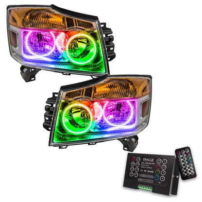 ORACLE Lighting 2008-2015 Nissan Armada Pre-Assembled Halo Headlights by ORACLE Lighting