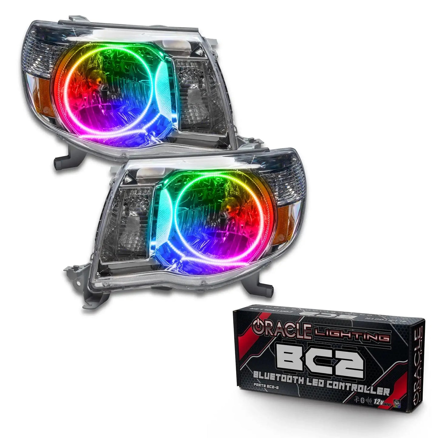 ORACLE Lighting 2005-2011 Toyota Tacoma Pre-Assembled Halo Headlights by ORACLE Lighting