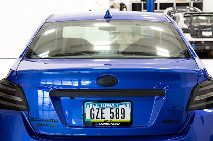 OLM Paint Matched Trunk Hole Delete for OEM Short Spoiler - World Rally Blue - 2015-2021 Subaru WRX / STI by OLM
