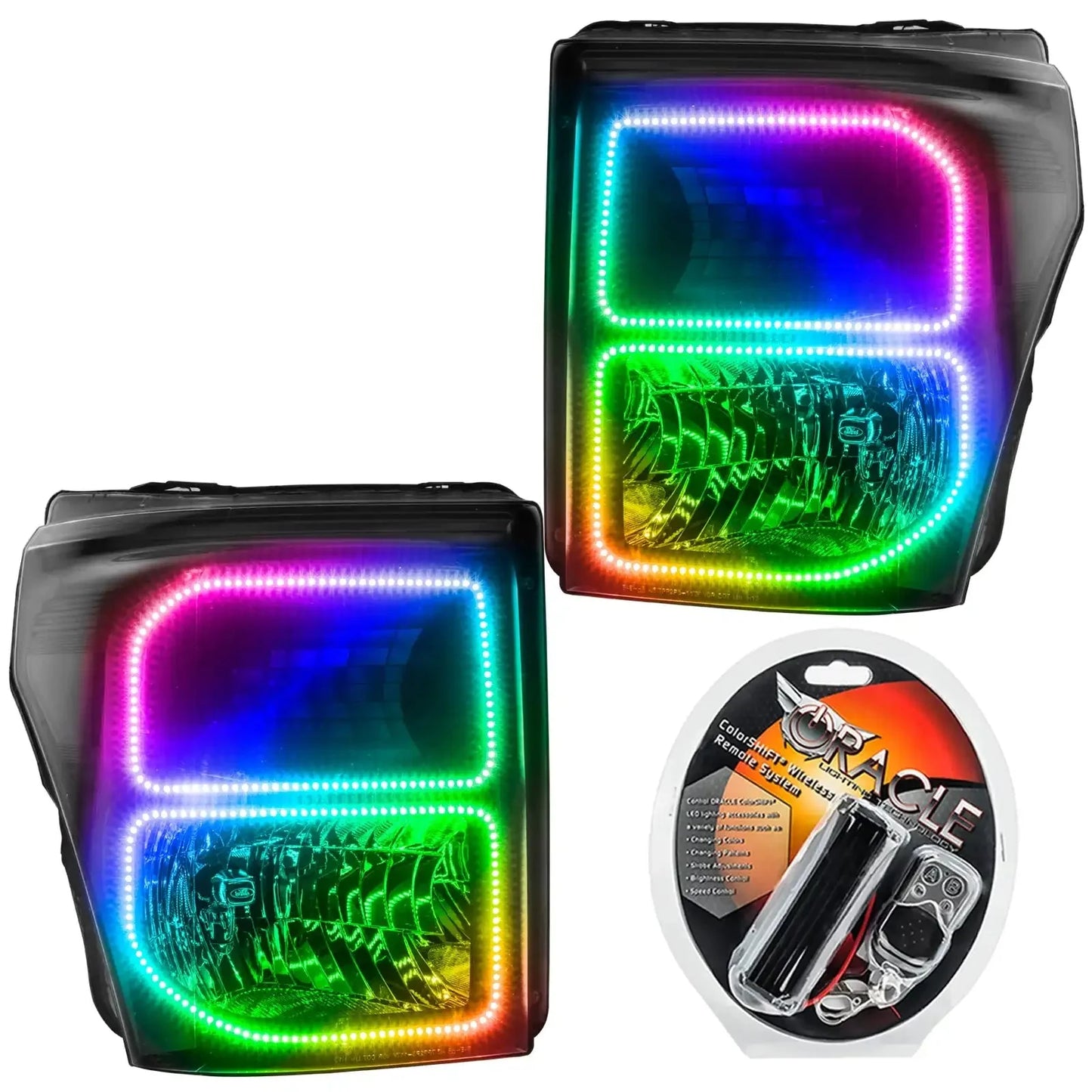 ORACLE Lighting 2011-2016 Ford F-250/F-350 Super Duty Pre-Assembled Headlights - Black by ORACLE Lighting