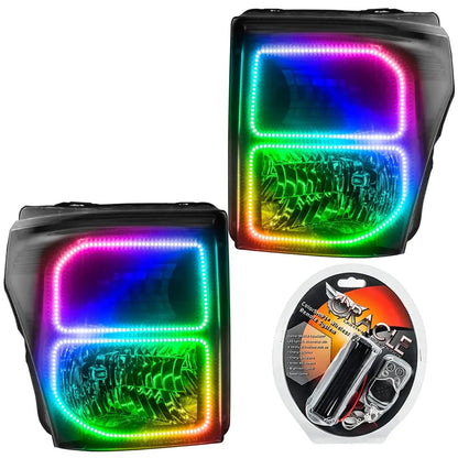 ORACLE Lighting 2011-2016 Ford F-250/F-350 Super Duty Pre-Assembled Headlights - Black by ORACLE Lighting