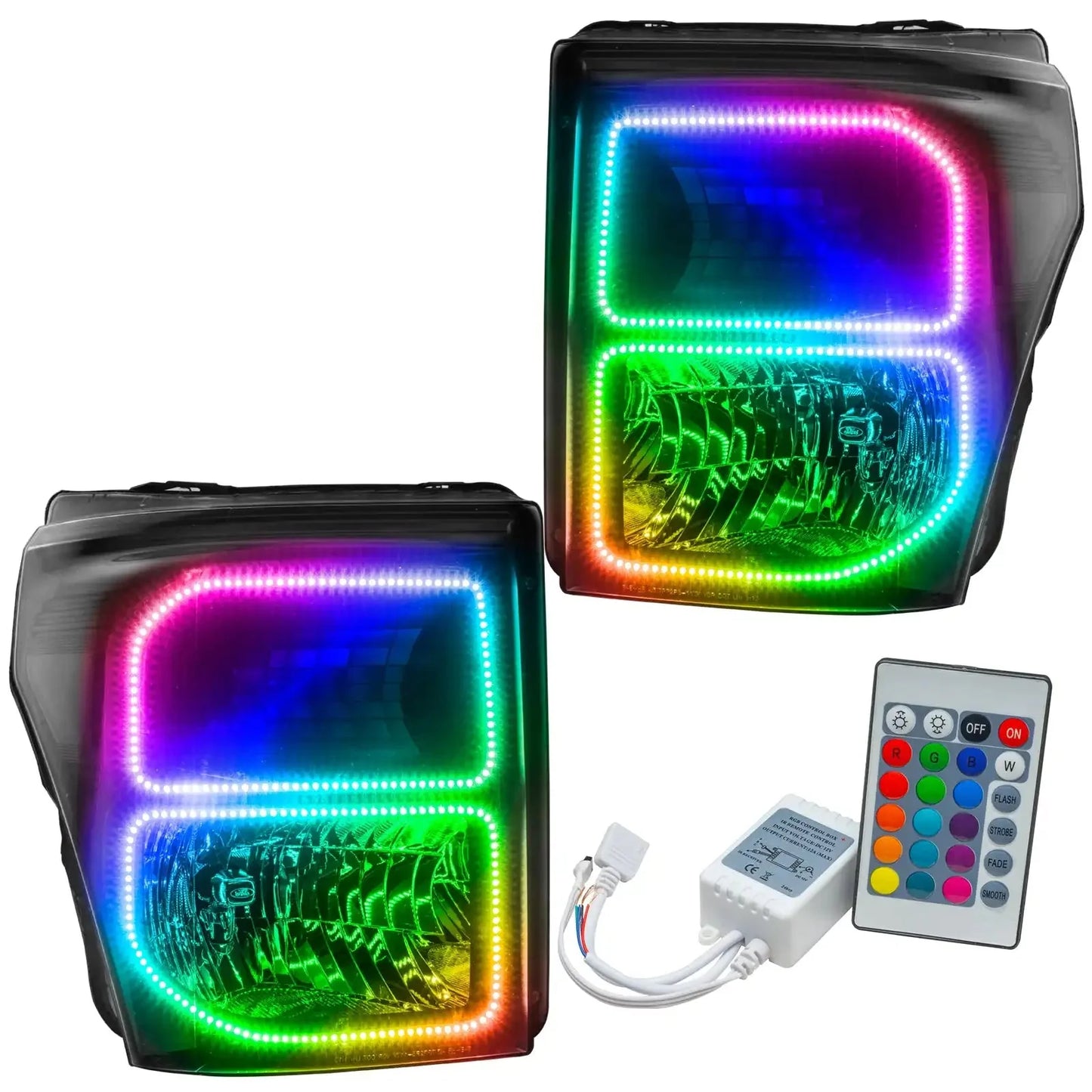 ORACLE Lighting 2011-2016 Ford F-250/F-350 Super Duty Pre-Assembled Headlights - Black by ORACLE Lighting