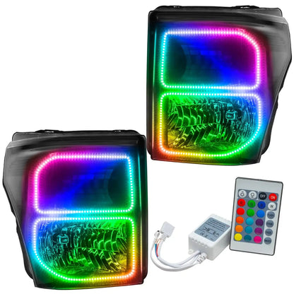 ORACLE Lighting 2011-2016 Ford F-250/F-350 Super Duty Pre-Assembled Headlights - Black by ORACLE Lighting
