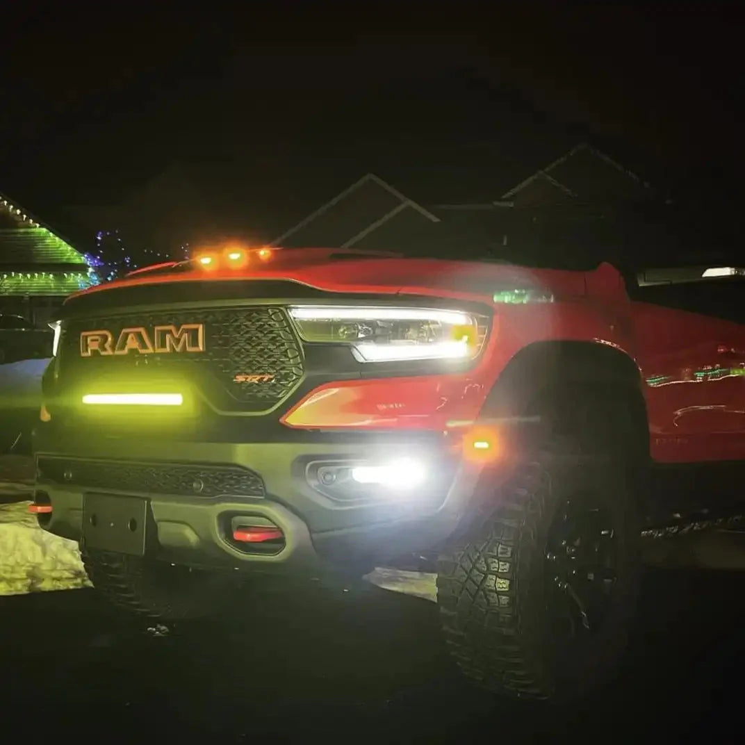2019-2025 RAM Rebel/TRX/RHO Front Bumper Flush LED Light Bar | 100W 12,000 Lumens by ORACLE Lighting
