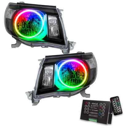 ORACLE Lighting 2005-2011 Toyota Tacoma Pre-Assembled Halo Headlights-Black by ORACLE Lighting