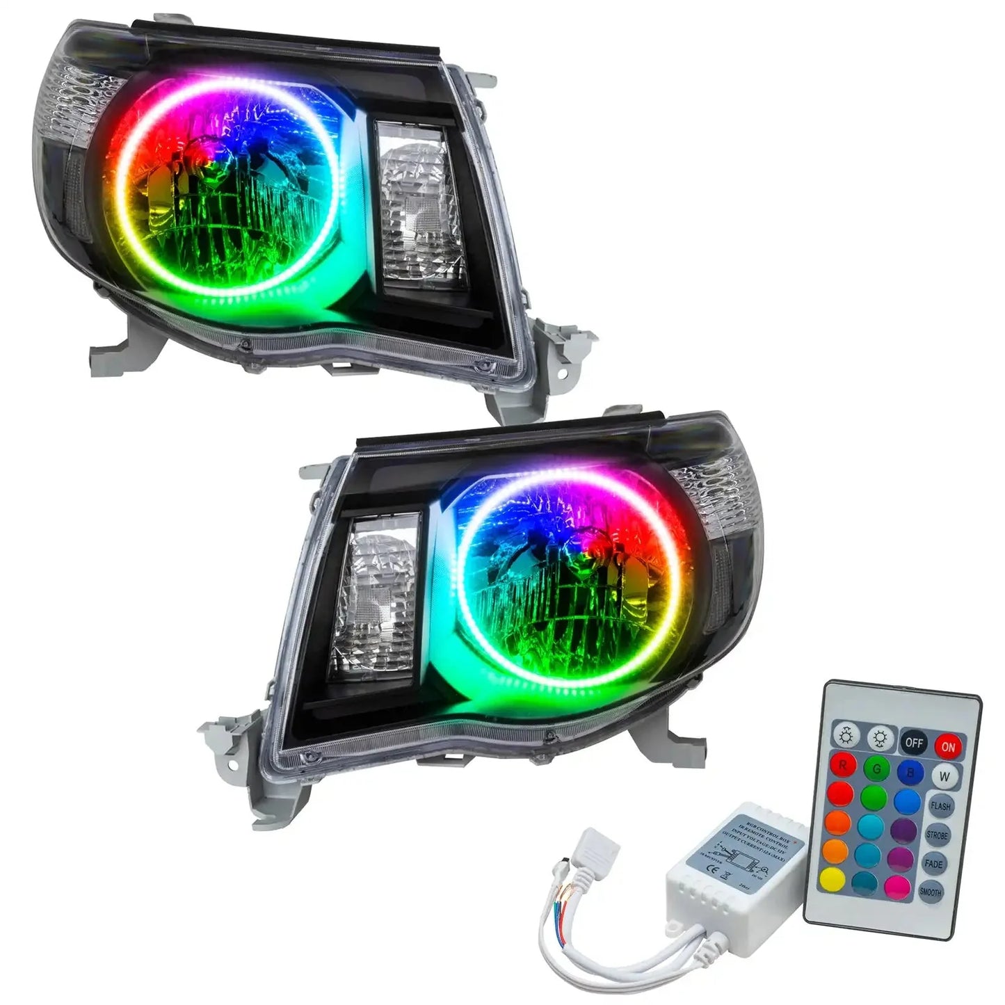 ORACLE Lighting 2005-2011 Toyota Tacoma Pre-Assembled Halo Headlights-Black by ORACLE Lighting