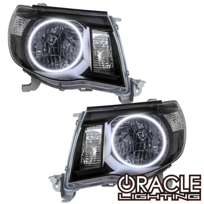 ORACLE Lighting 2005-2011 Toyota Tacoma Pre-Assembled Halo Headlights-Black by ORACLE Lighting