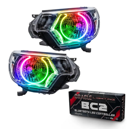 ORACLE Lighting 2012-2015 Toyota Tacoma Pre-Assembled Halo Headlights - Chrome by ORACLE Lighting