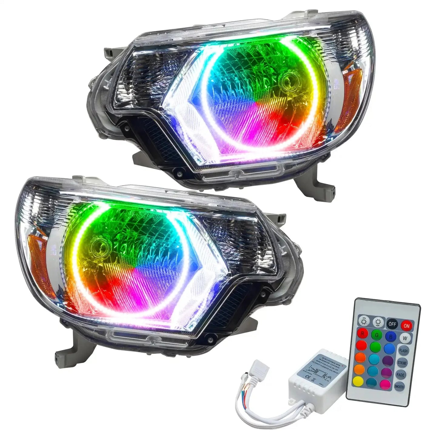 ORACLE Lighting 2012-2015 Toyota Tacoma Pre-Assembled Halo Headlights - Chrome by ORACLE Lighting