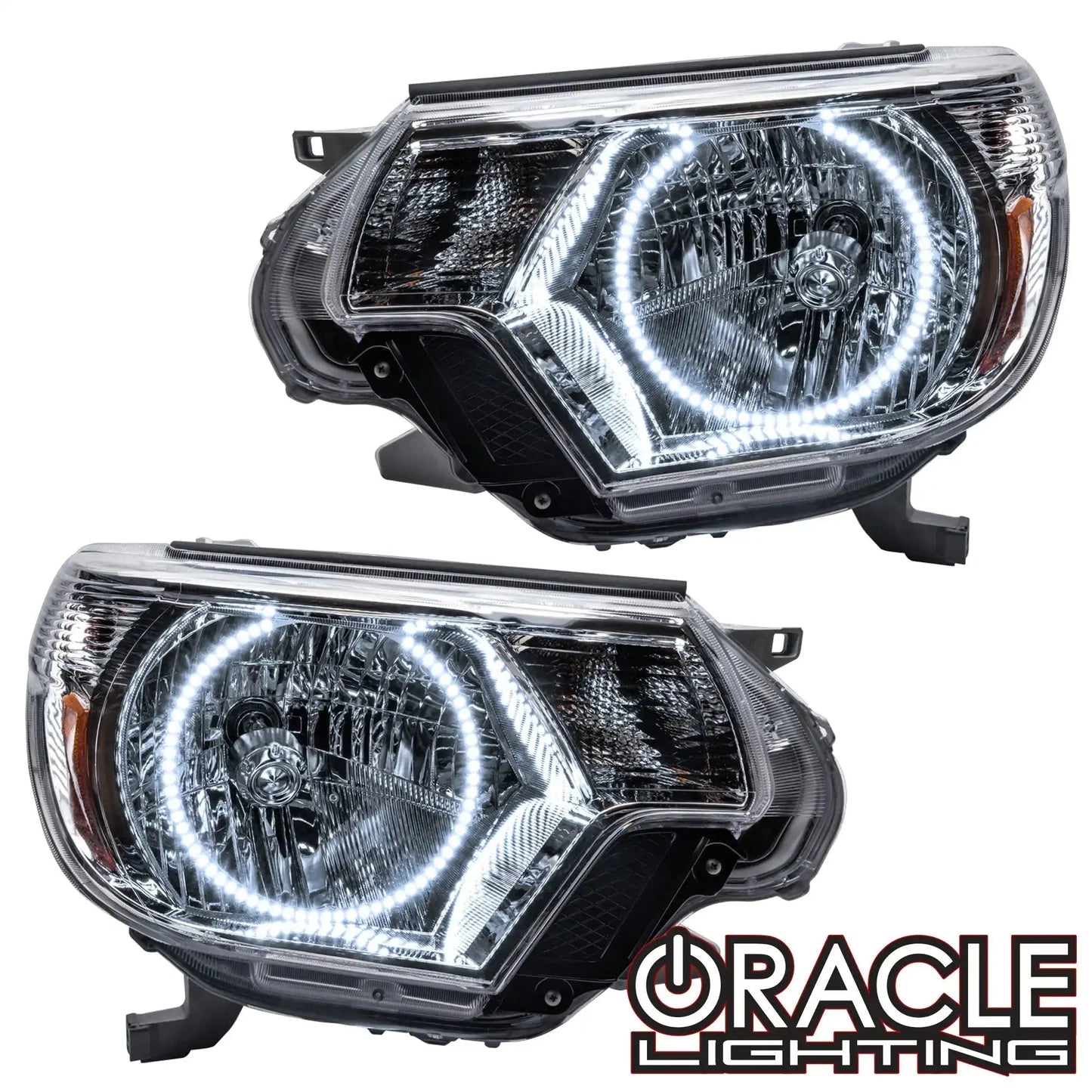 ORACLE Lighting 2012-2015 Toyota Tacoma Pre-Assembled Halo Headlights - Chrome by ORACLE Lighting