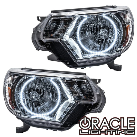 ORACLE Lighting 2012-2015 Toyota Tacoma Pre-Assembled Halo Headlights - Chrome by ORACLE Lighting