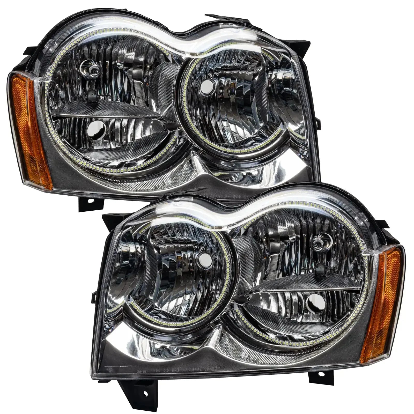2005-2007 Jeep Grand Cherokee Pre-Assembled Headlights - Non HID - Chrome by ORACLE Lighting