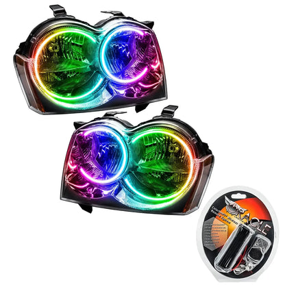 2005-2007 Jeep Grand Cherokee Pre-Assembled Headlights - Non HID - Chrome by ORACLE Lighting