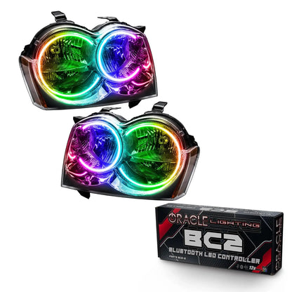 2005-2007 Jeep Grand Cherokee Pre-Assembled Headlights - Non HID - Chrome by ORACLE Lighting