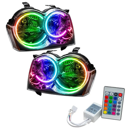 2005-2007 Jeep Grand Cherokee Pre-Assembled Headlights - Non HID - Chrome by ORACLE Lighting