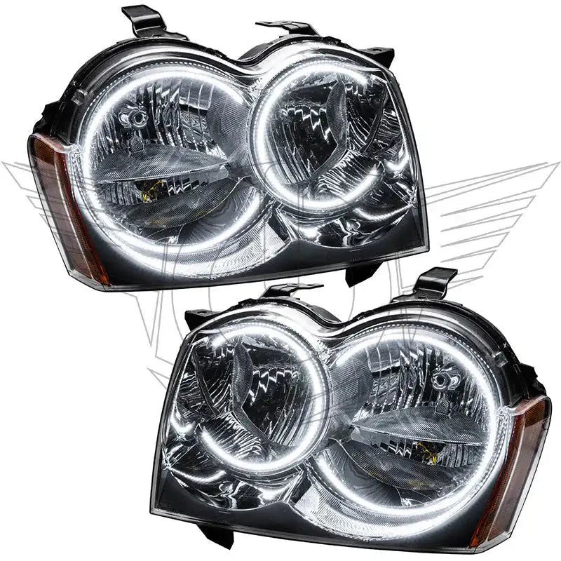 2005-2007 Jeep Grand Cherokee Pre-Assembled Headlights - Non HID - Chrome by ORACLE Lighting