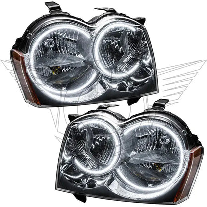 2005-2007 Jeep Grand Cherokee Pre-Assembled Headlights - Non HID - Chrome by ORACLE Lighting