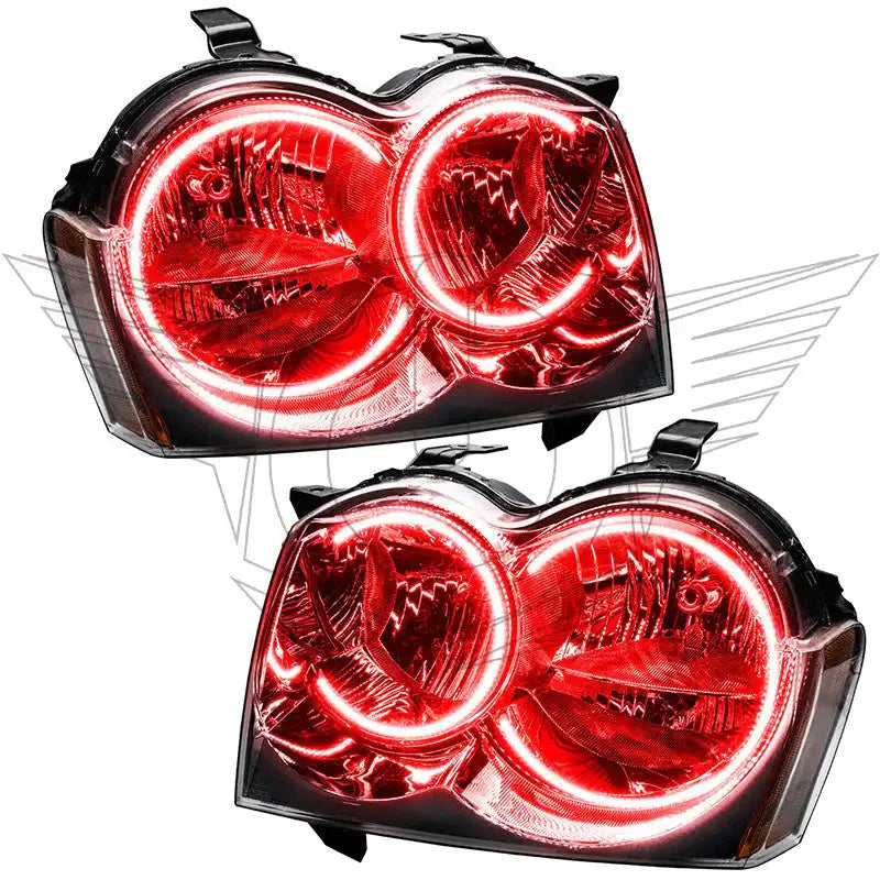 2005-2007 Jeep Grand Cherokee Pre-Assembled Headlights - Non HID - Chrome by ORACLE Lighting
