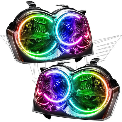2005-2007 Jeep Grand Cherokee Pre-Assembled Headlights - Non HID - Chrome by ORACLE Lighting