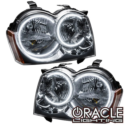 2005-2007 Jeep Grand Cherokee Pre-Assembled Headlights - Non HID - Chrome by ORACLE Lighting