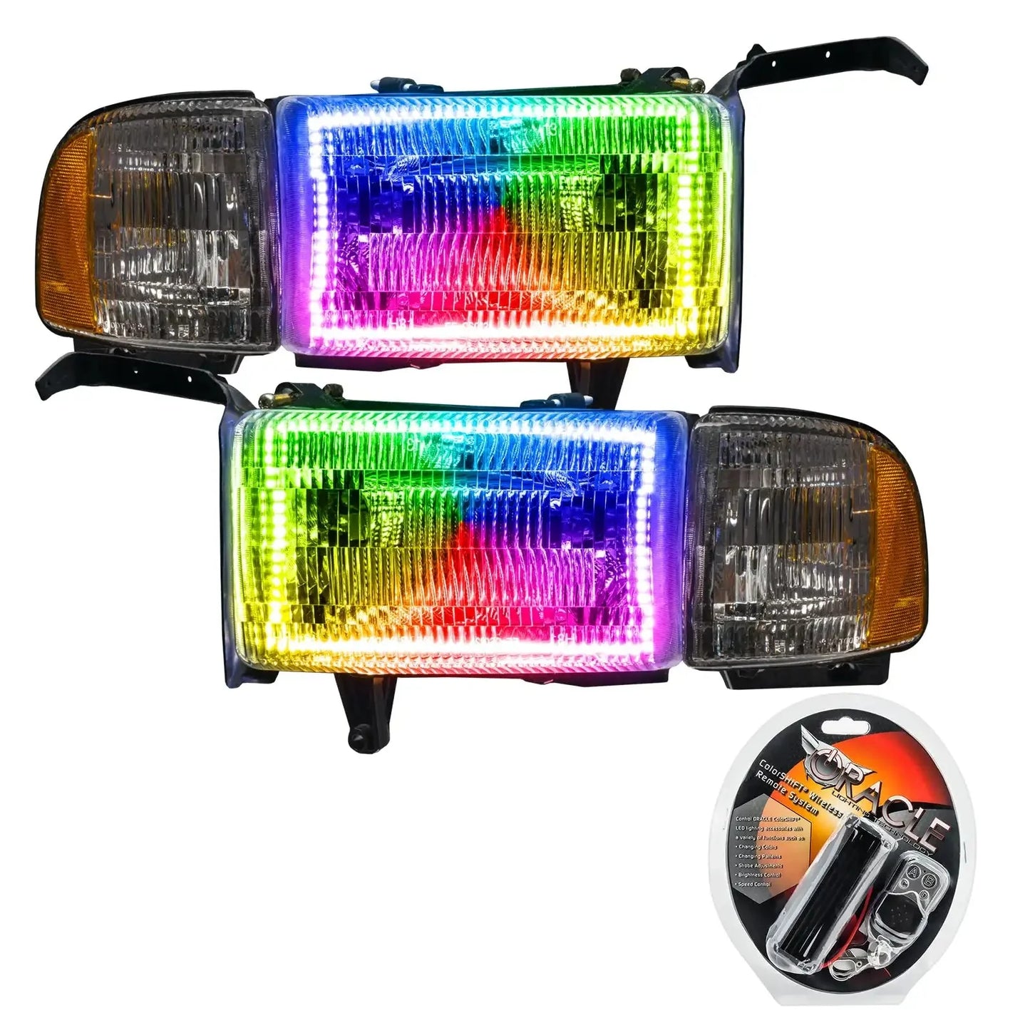 ORACLE Lighting 1994-2002 Dodge Ram 1500/2500/3500 Pre-Assembled Halo Headlights by ORACLE Lighting