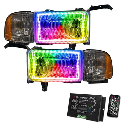 ORACLE Lighting 1994-2002 Dodge Ram 1500/2500/3500 Pre-Assembled Halo Headlights by ORACLE Lighting