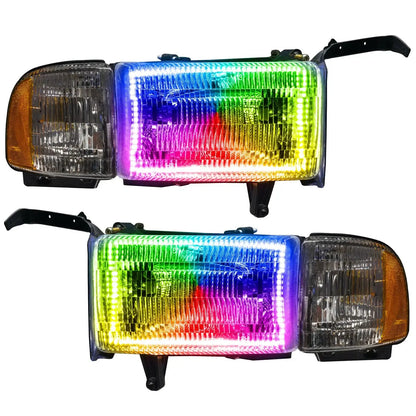 ORACLE Lighting 1994-2002 Dodge Ram 1500/2500/3500 Pre-Assembled Halo Headlights by ORACLE Lighting