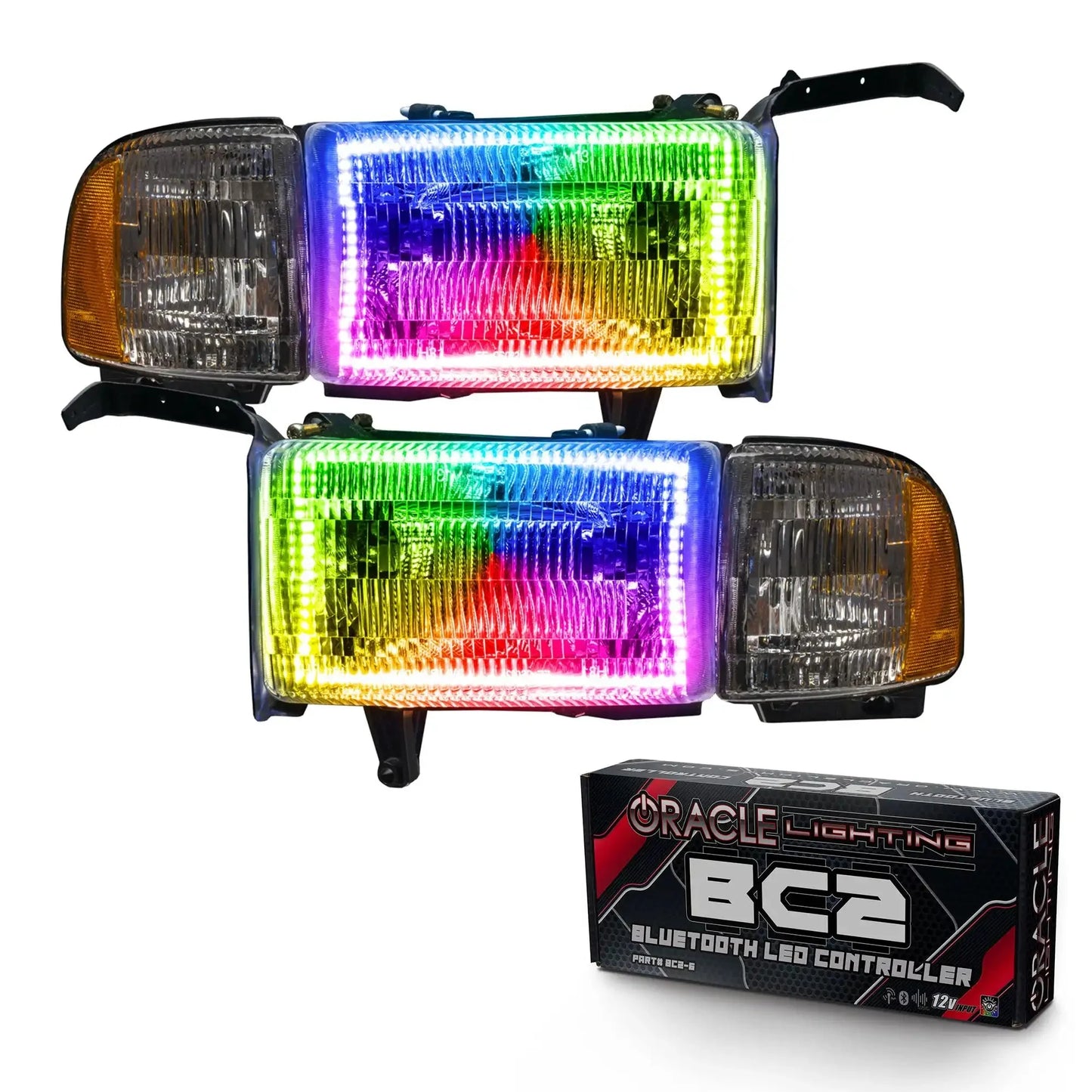 ORACLE Lighting 1994-2002 Dodge Ram 1500/2500/3500 Pre-Assembled Halo Headlights by ORACLE Lighting