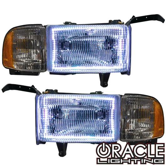 ORACLE Lighting 1994-2002 Dodge Ram 1500/2500/3500 Pre-Assembled Halo Headlights by ORACLE Lighting