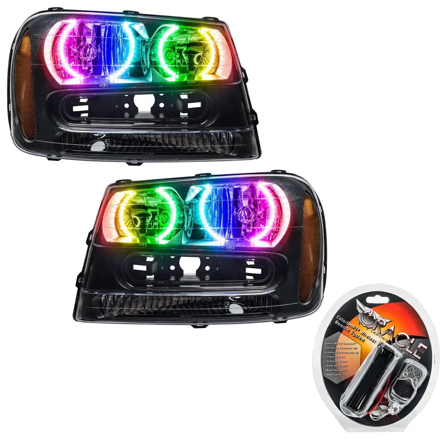 ORACLE Lighting 2002-2009 Chevrolet TrailBlazer Pre-Assembled Halo Headlights by ORACLE Lighting