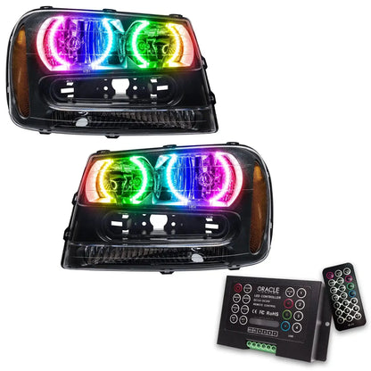 ORACLE Lighting 2002-2009 Chevrolet TrailBlazer Pre-Assembled Halo Headlights by ORACLE Lighting