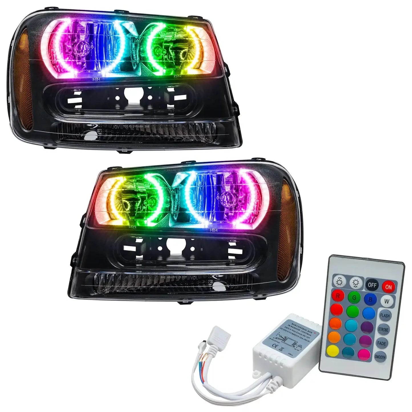 ORACLE Lighting 2002-2009 Chevrolet TrailBlazer Pre-Assembled Halo Headlights by ORACLE Lighting
