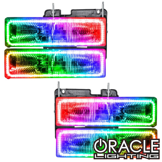 ORACLE Lighting 1988-2002 Chevrolet C10 Pre-Assembled Halo Headlights by ORACLE Lighting