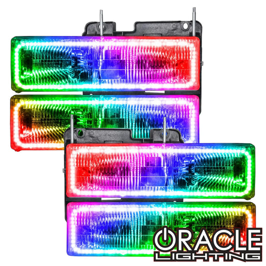 ORACLE Lighting 1995-2000 Chevrolet Tahoe Pre-Assembled Halo Headlights by ORACLE Lighting