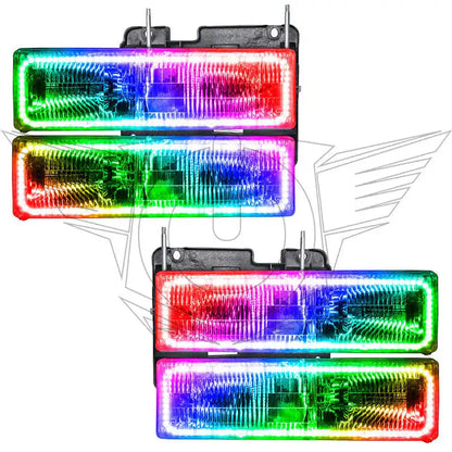 ORACLE Lighting 1992-1999 GMC Yukon Pre-Assembled Halo Headlights by ORACLE Lighting
