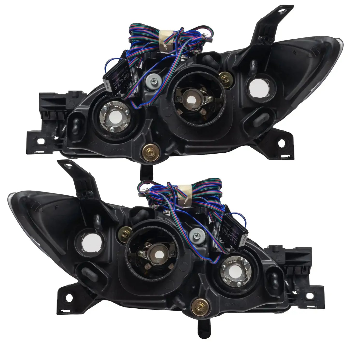 ORACLE Lighting 2004-2009 Mazda 3 Pre-Assembled Halo Headlights - 4DR HALOGEN STYLE by ORACLE Lighting