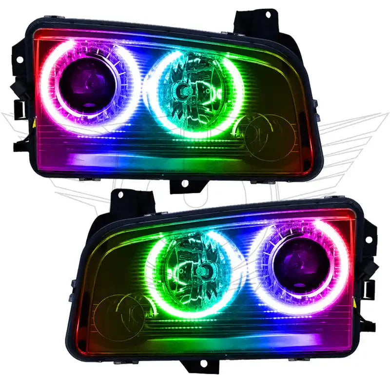 ORACLE Lighting 2008-2010 Dodge Charger Pre-Assembled Halo Headlights - HID by ORACLE Lighting