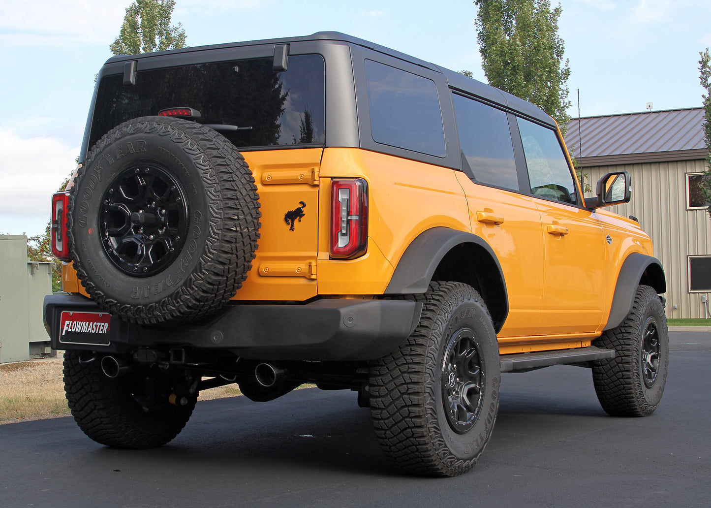 Fits 2021-2025 Ford Bronco 2.3L/2.7L Outlaw Axle-Back, Dual Exit by Flowmaster