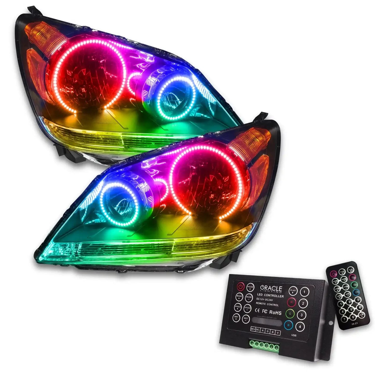 ORACLE Lighting 2008-2010 Honda Odyssey Pre-Assembled LED Halo Headlights by ORACLE Lighting