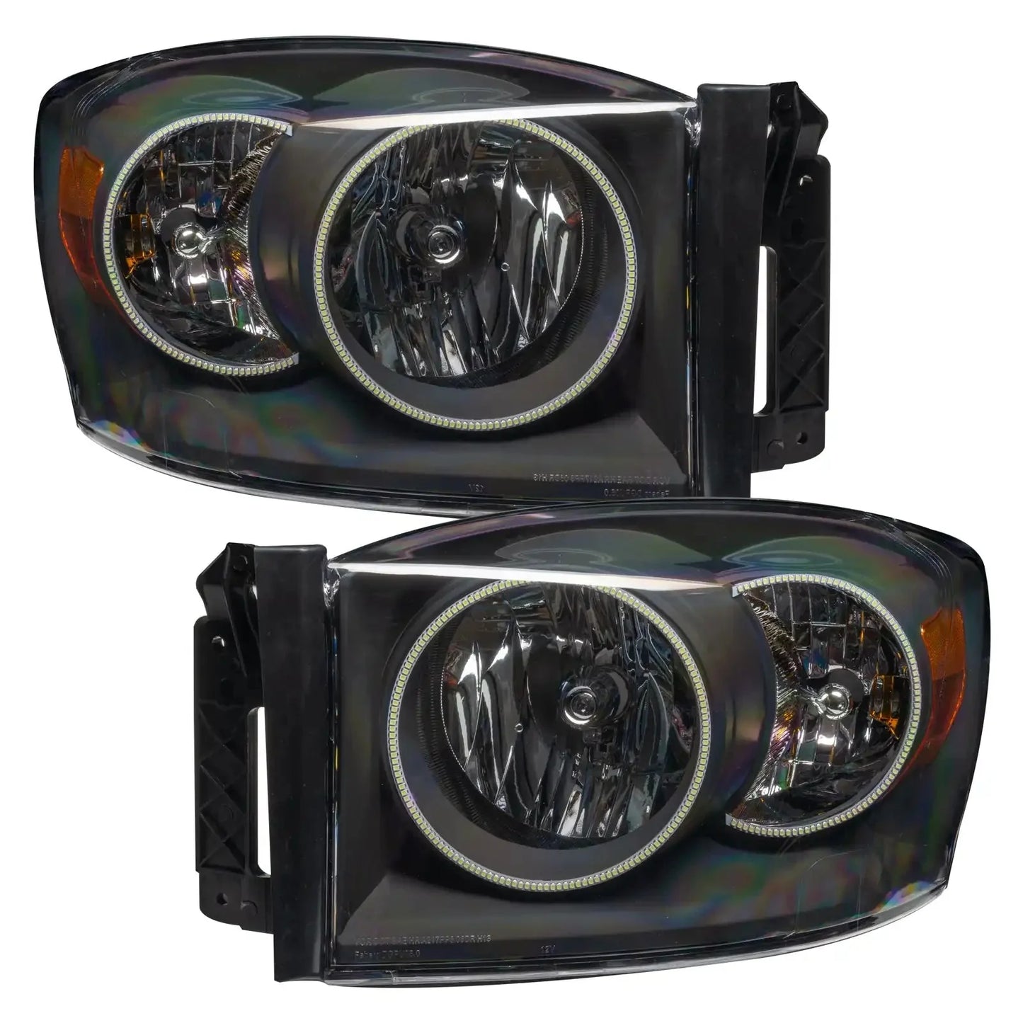 ORACLE Lighting 2007-2008 Dodge Ram Pre-Assembled Halo Headlights - Black by ORACLE Lighting