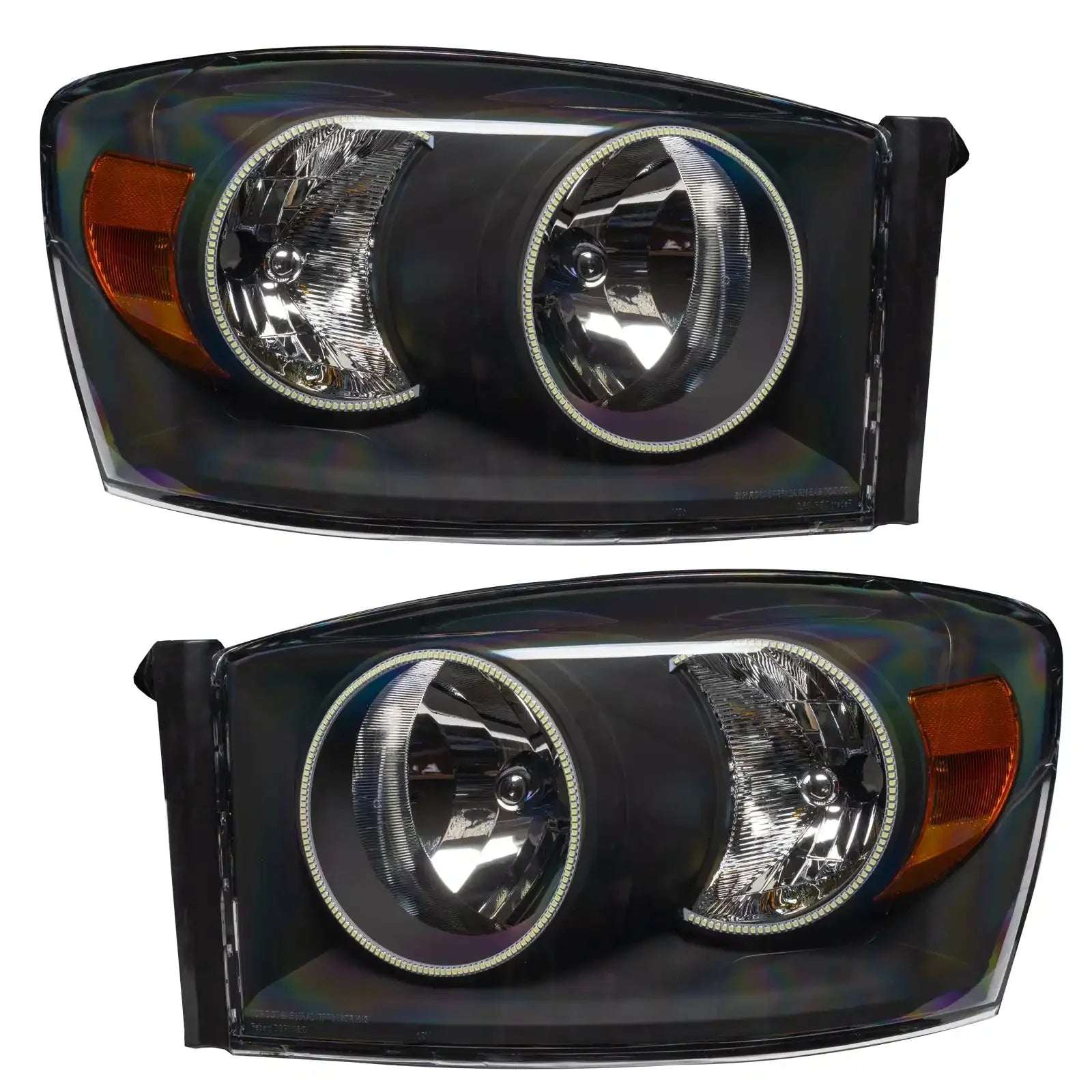 ORACLE Lighting 2007-2008 Dodge Ram Pre-Assembled Halo Headlights - Black by ORACLE Lighting