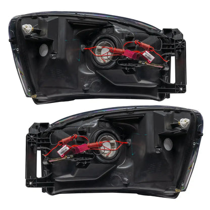 ORACLE Lighting 2007-2008 Dodge Ram Pre-Assembled Halo Headlights - Black by ORACLE Lighting