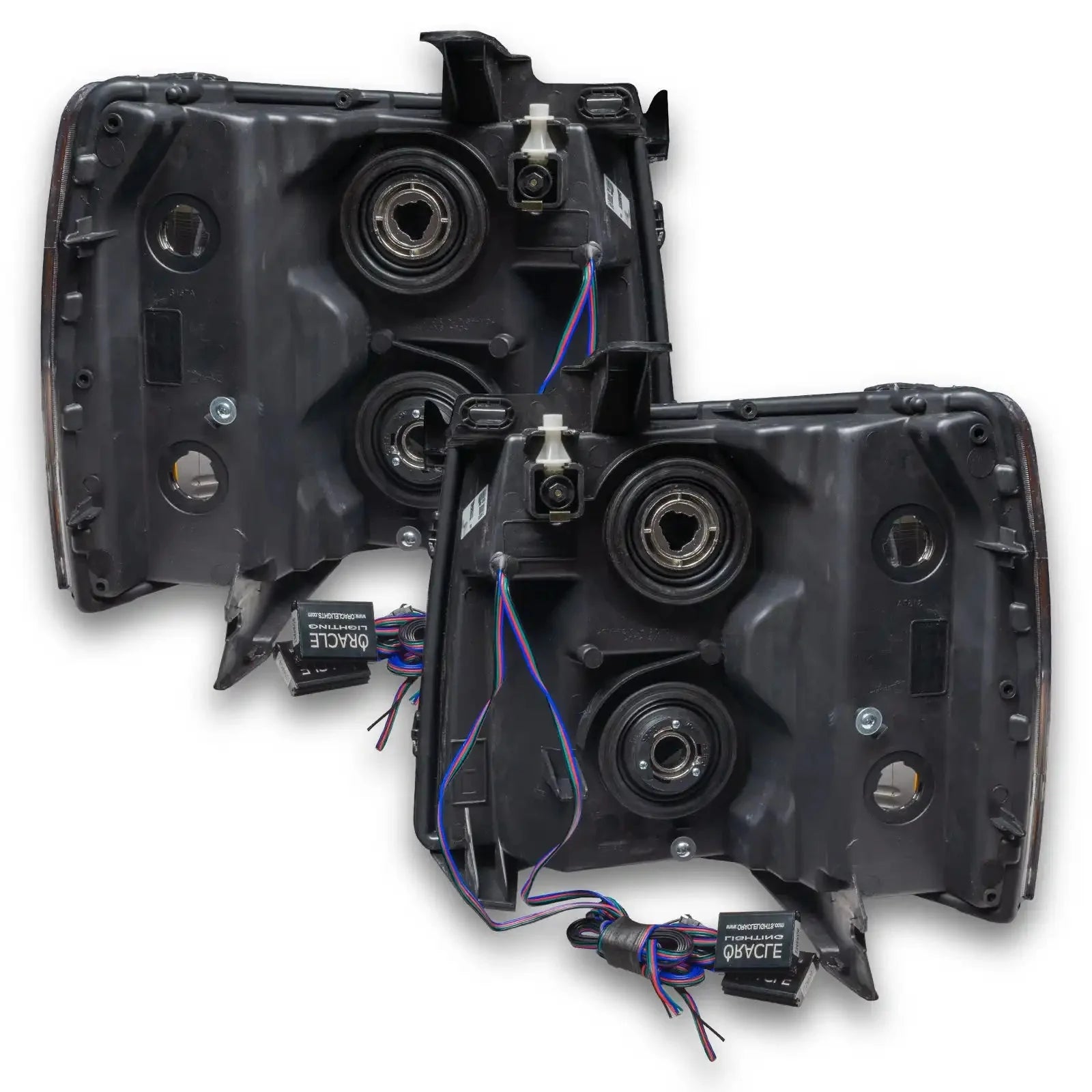 ORACLE Lighting 2007-2013 Chevrolet Silverado Pre-Assembled LED Square Style Halo Headlights - (Chrome Housing) by ORACLE Lighting