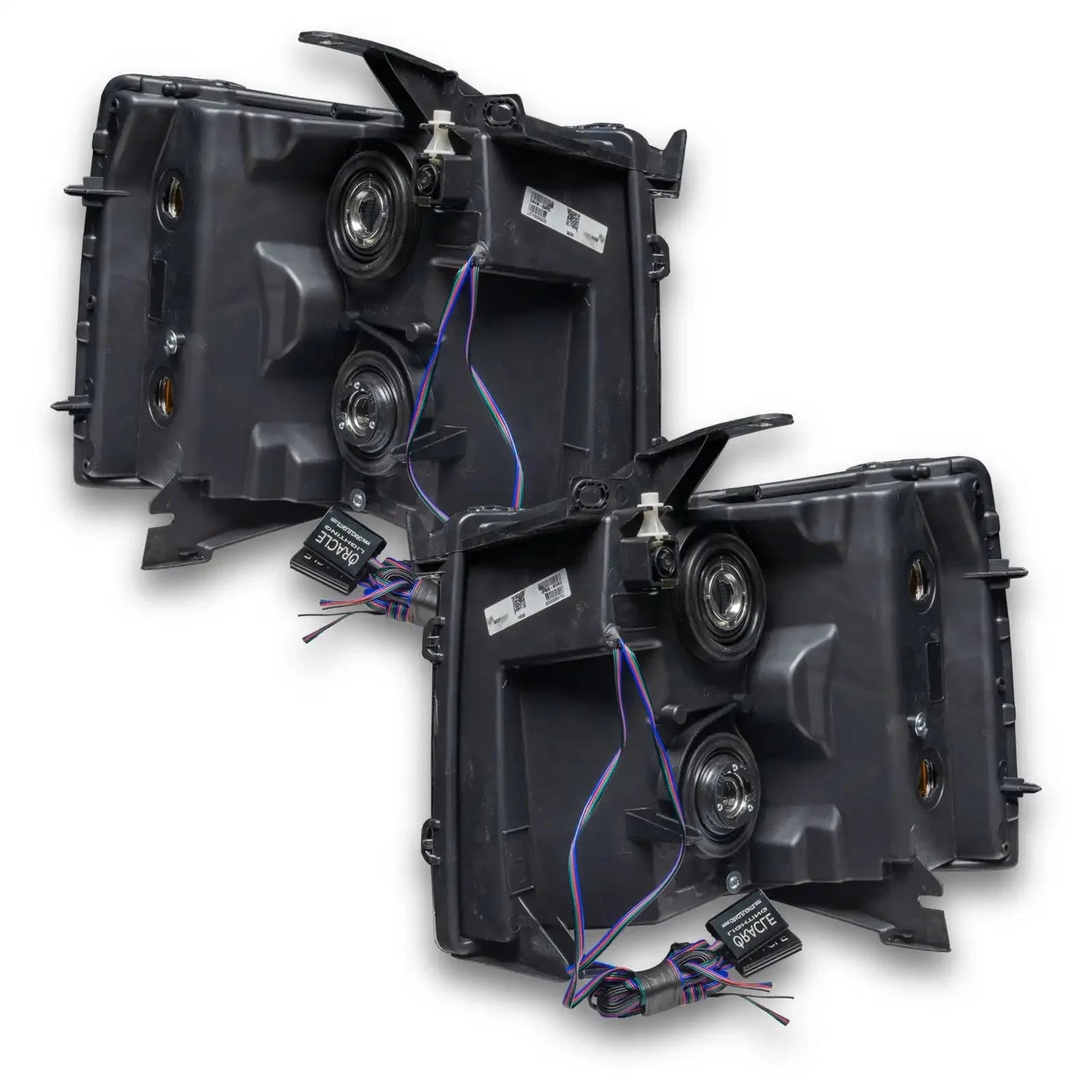 ORACLE Lighting 2007-2013 Chevrolet Silverado Pre-Assembled LED Square Style Halo Headlights - (Chrome Housing) by ORACLE Lighting