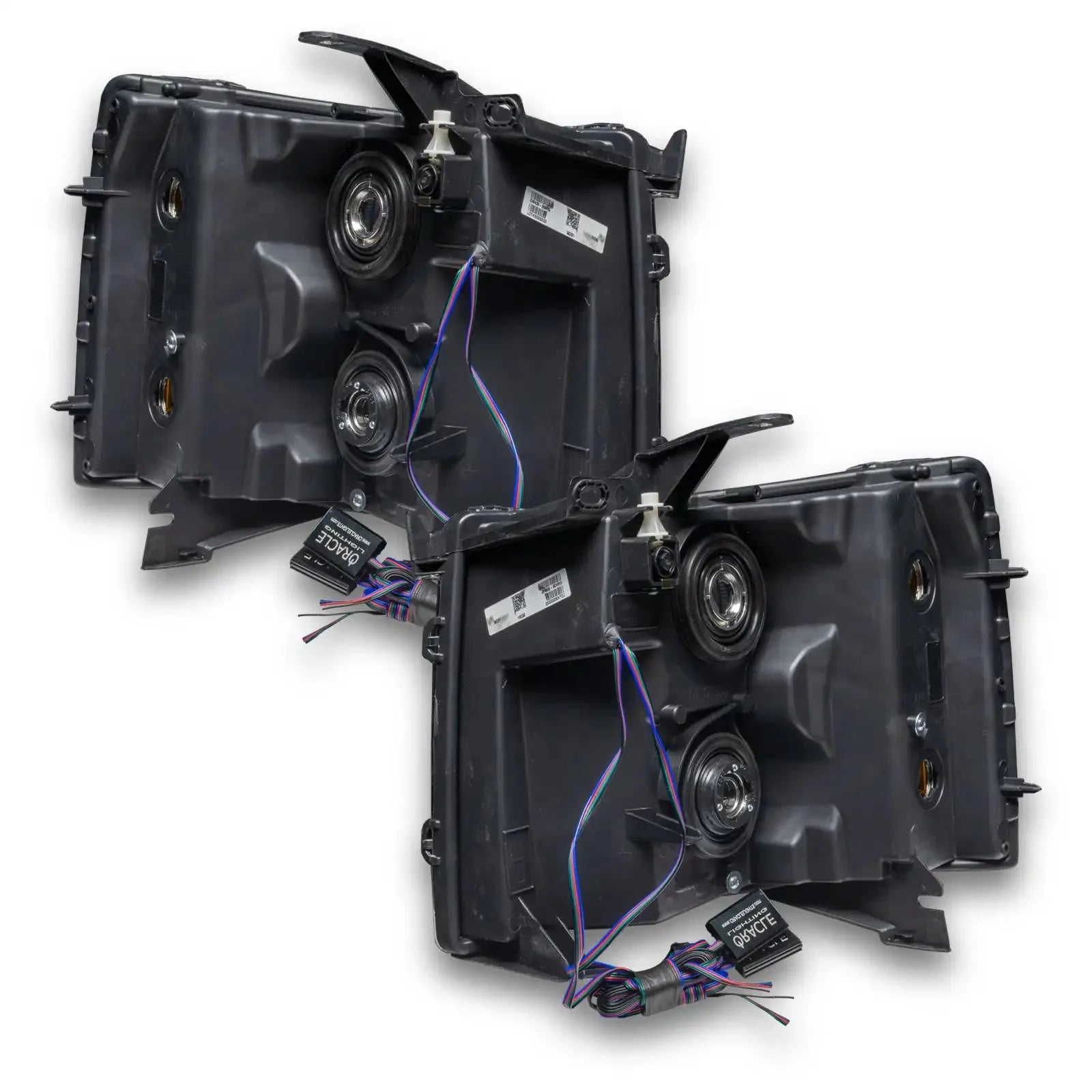 ORACLE Lighting 2007-2013 Chevrolet Silverado Pre-Assembled LED Square Style Halo Headlights - (Chrome Housing) by ORACLE Lighting