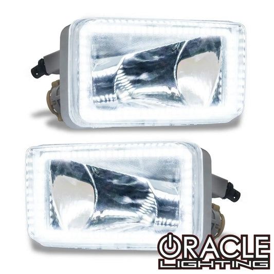 ORACLE Lighting 2007-2015 Chevrolet Silverado Pre-Assembled Fog Lights - Square Style Halo by ORACLE Lighting