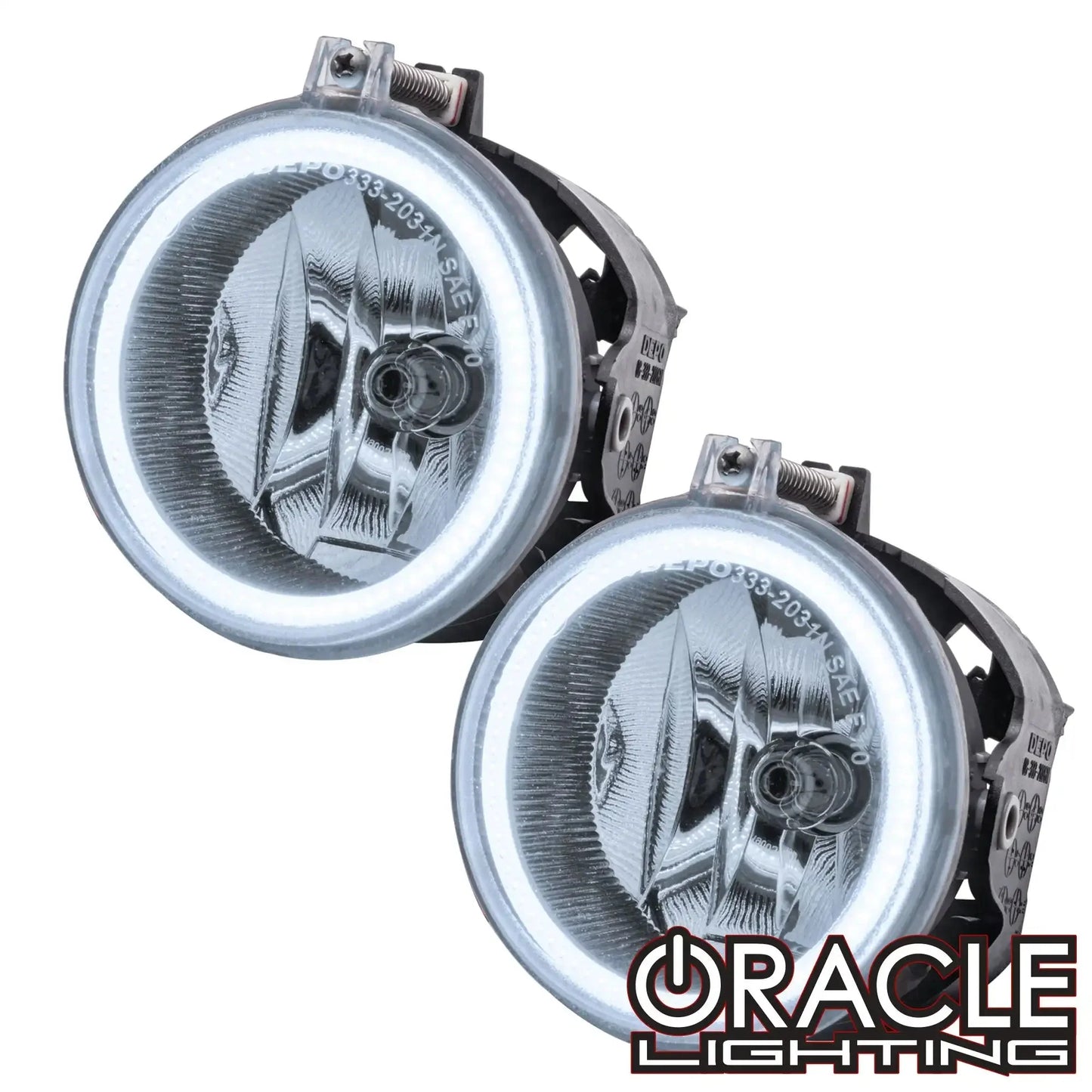 ORACLE Lighting 2011-2016 Jeep Patriot Pre-Assembled Halo Fog Lights by ORACLE Lighting