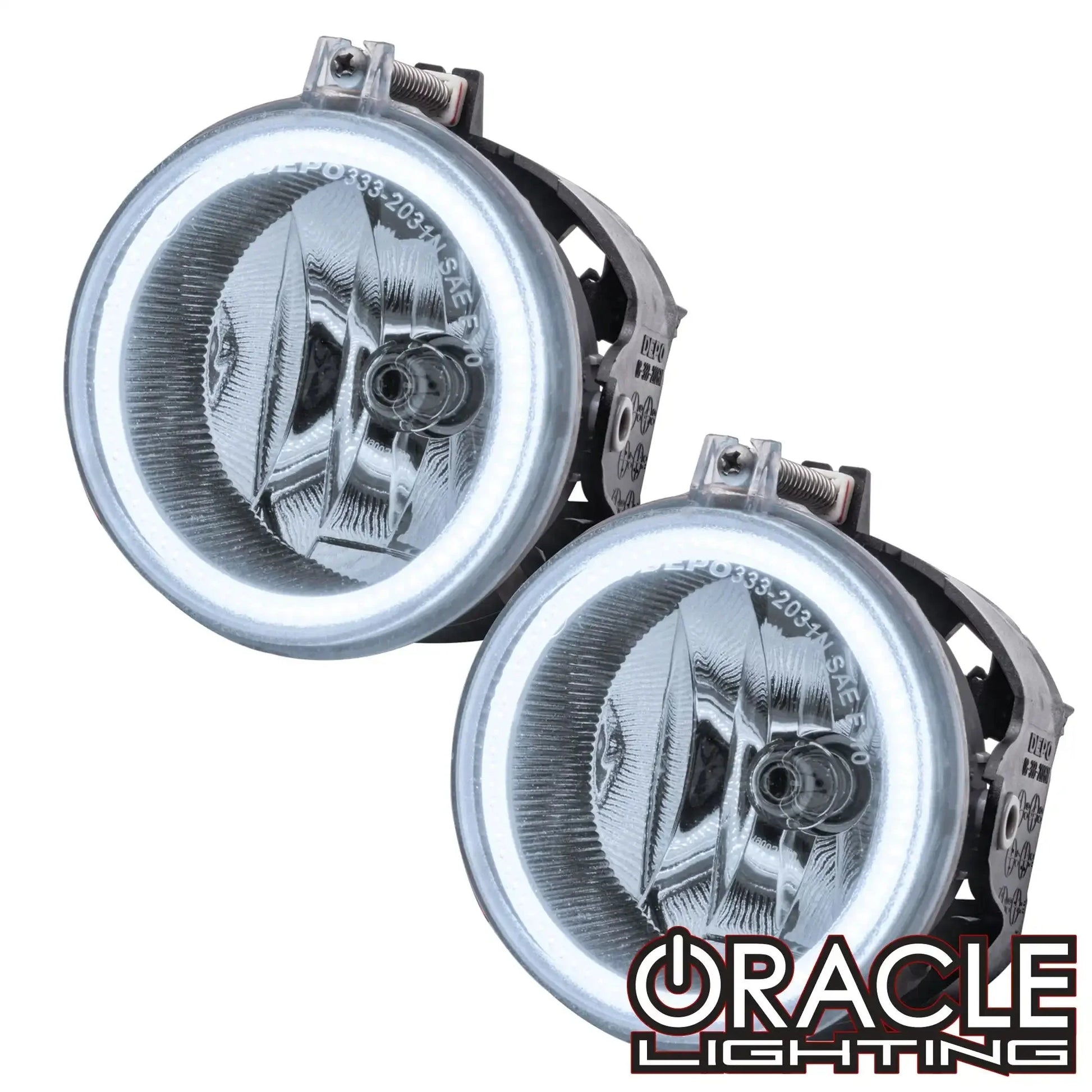 ORACLE Lighting 2011-2016 Jeep Patriot Pre-Assembled Halo Fog Lights by ORACLE Lighting