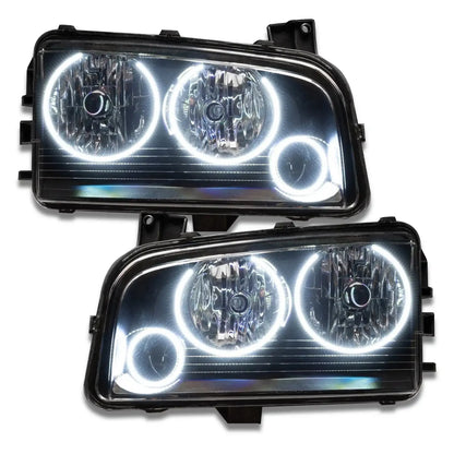2005-2010 Dodge Charger Pre-Assembled Headlights - Non HID - Triple Halo by ORACLE Lighting