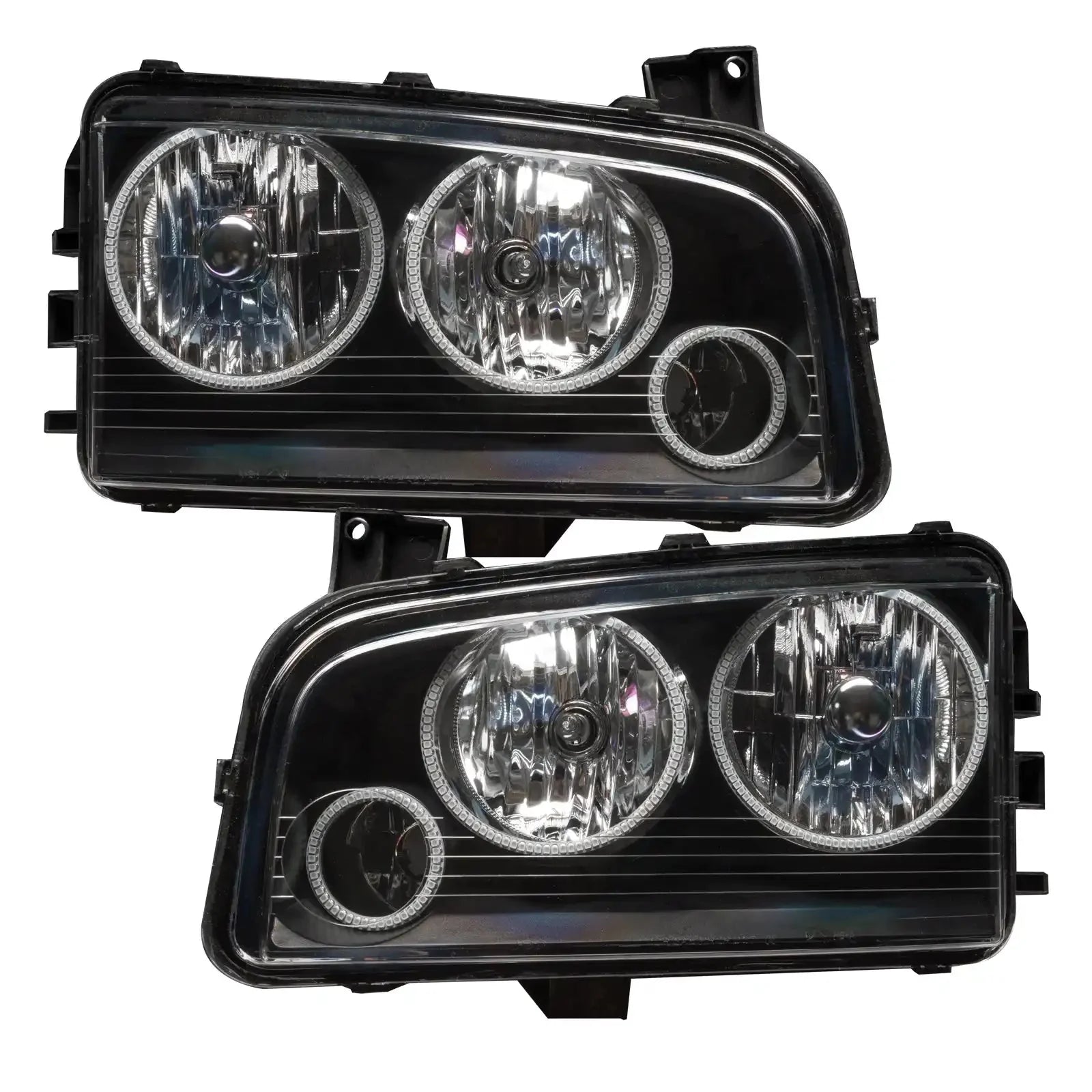 2005-2010 Dodge Charger Pre-Assembled Headlights - Non HID - Triple Halo by ORACLE Lighting